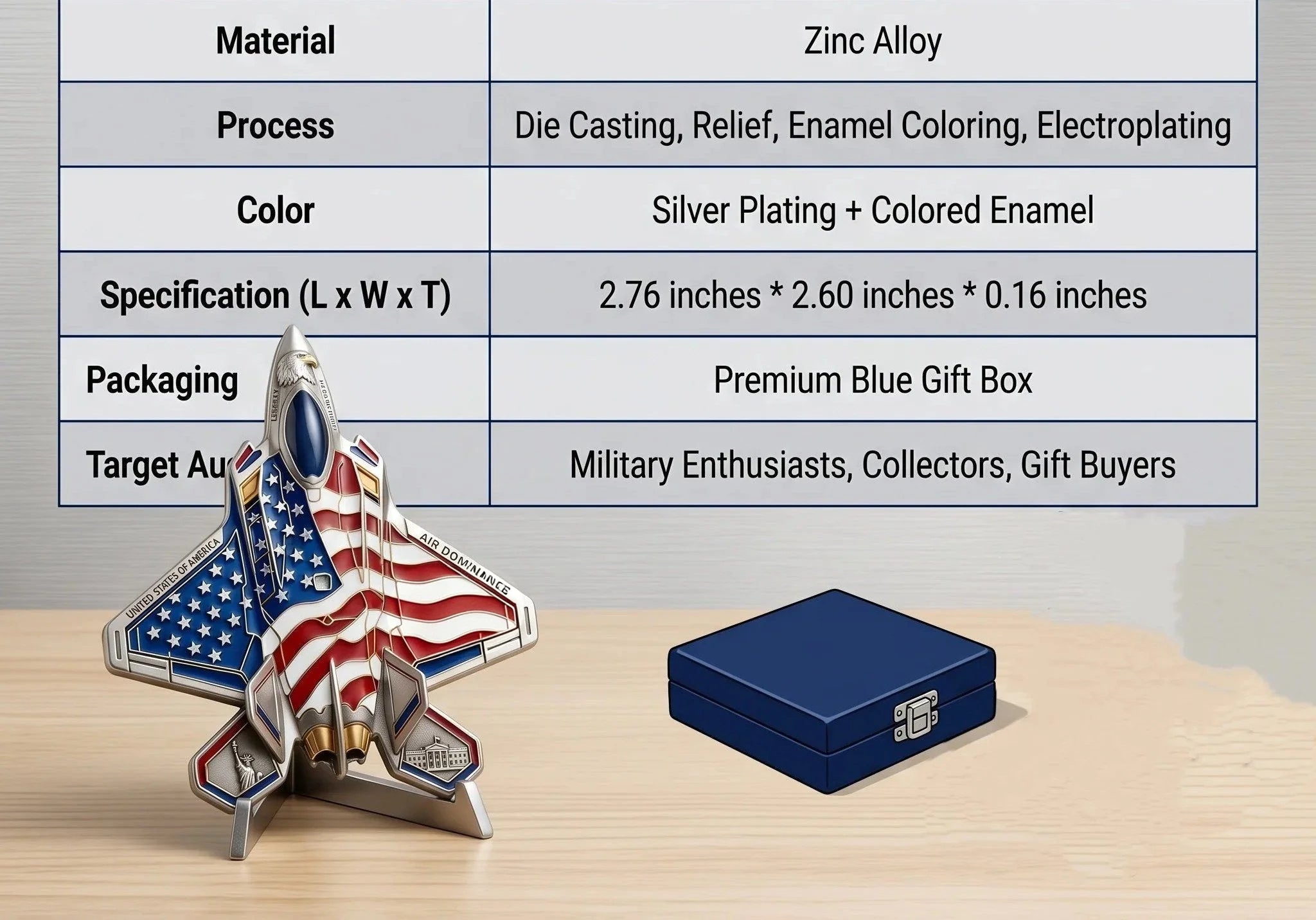 Metal Aviation Medallion Marking 35 Years of the F-35