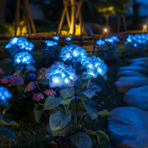 Fairy Hydrangea Flower Lights for Soft Garden Ambience