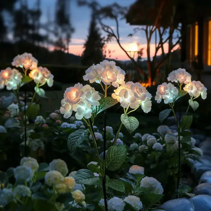 Fairy Hydrangea Flower Lights for Soft Garden Ambience