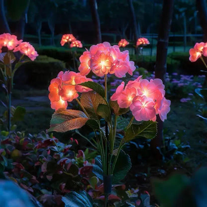 Fairy Hydrangea Flower Lights for Soft Garden Ambience