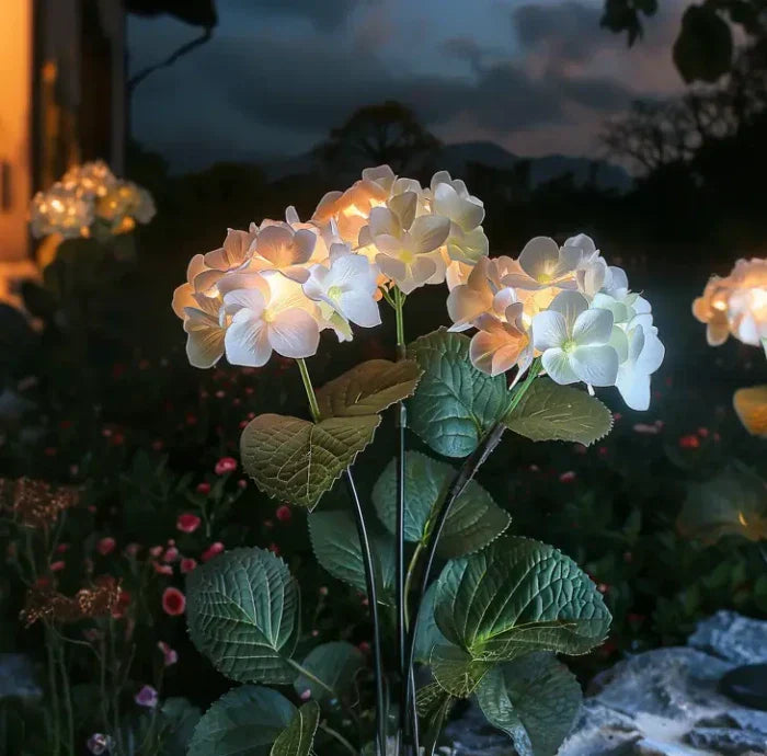 Fairy Hydrangea Flower Lights for Soft Garden Ambience