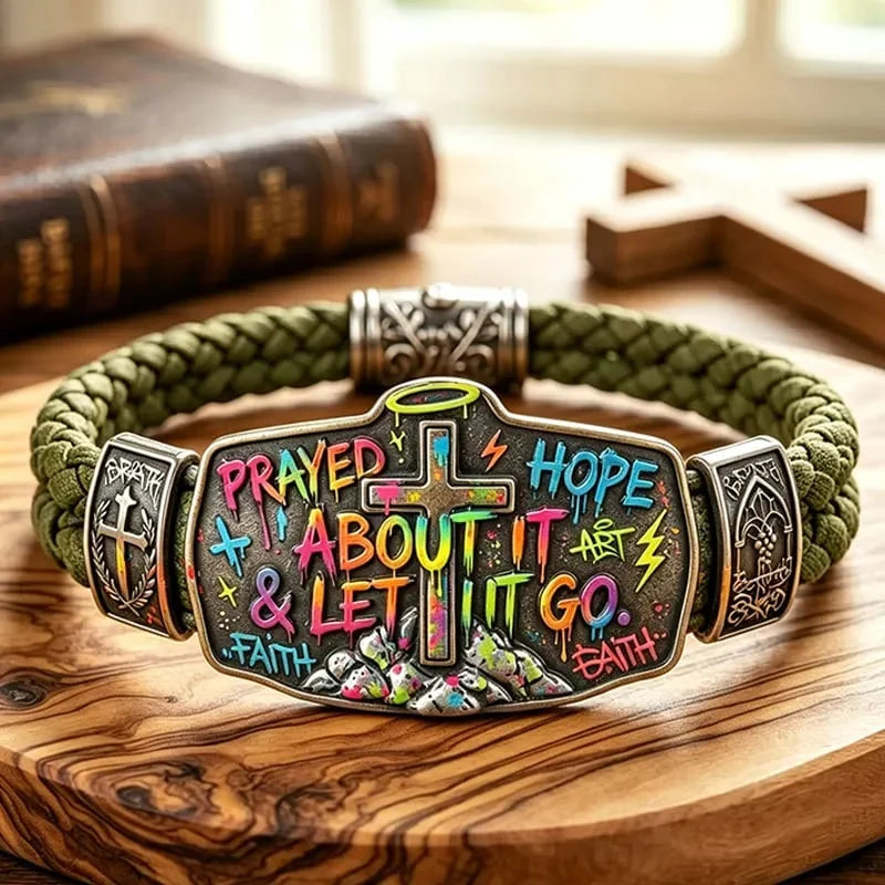 Distinctive Faith Over Fear Bracelet – Christian Cross