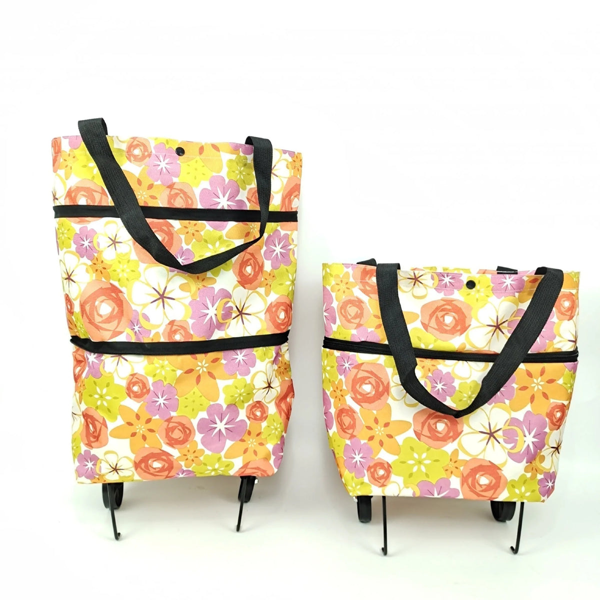 Vehicle-Ready 2-in-1 Foldable Shopping Cart for Garage Use