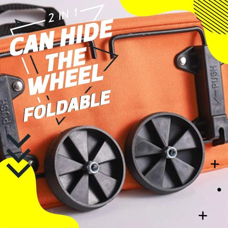 Vehicle-Ready 2-in-1 Foldable Shopping Cart for Garage Use