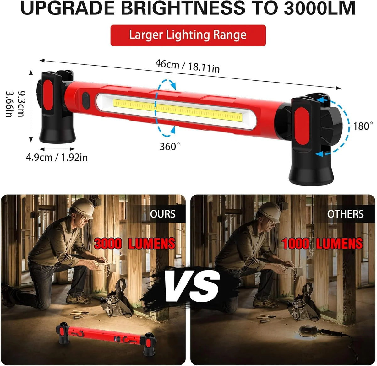 Under-Hood LED Work Light Bar for Hands-Free Engine Repairs