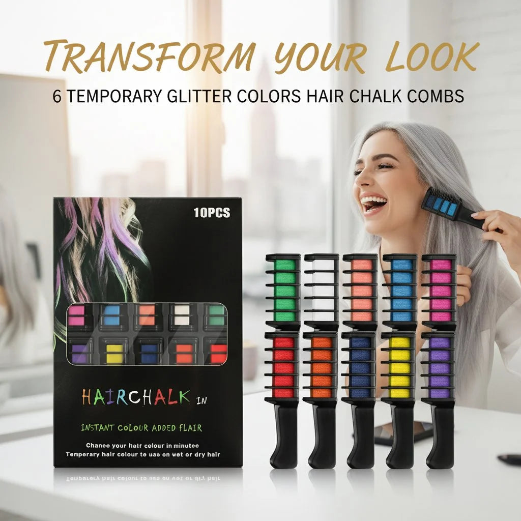 Hands-On Pre Festive Fun Hair Chalk Combs for Creative Play