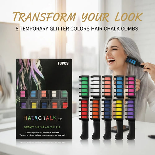 Hands-On Pre Festive Fun Hair Chalk Combs for Creative Play