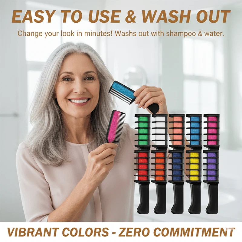 Hands-On Pre Festive Fun Hair Chalk Combs for Creative Play