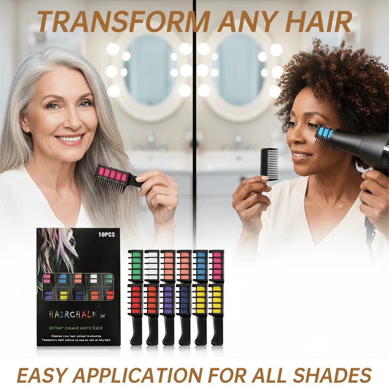 Hands-On Pre Festive Fun Hair Chalk Combs for Creative Play