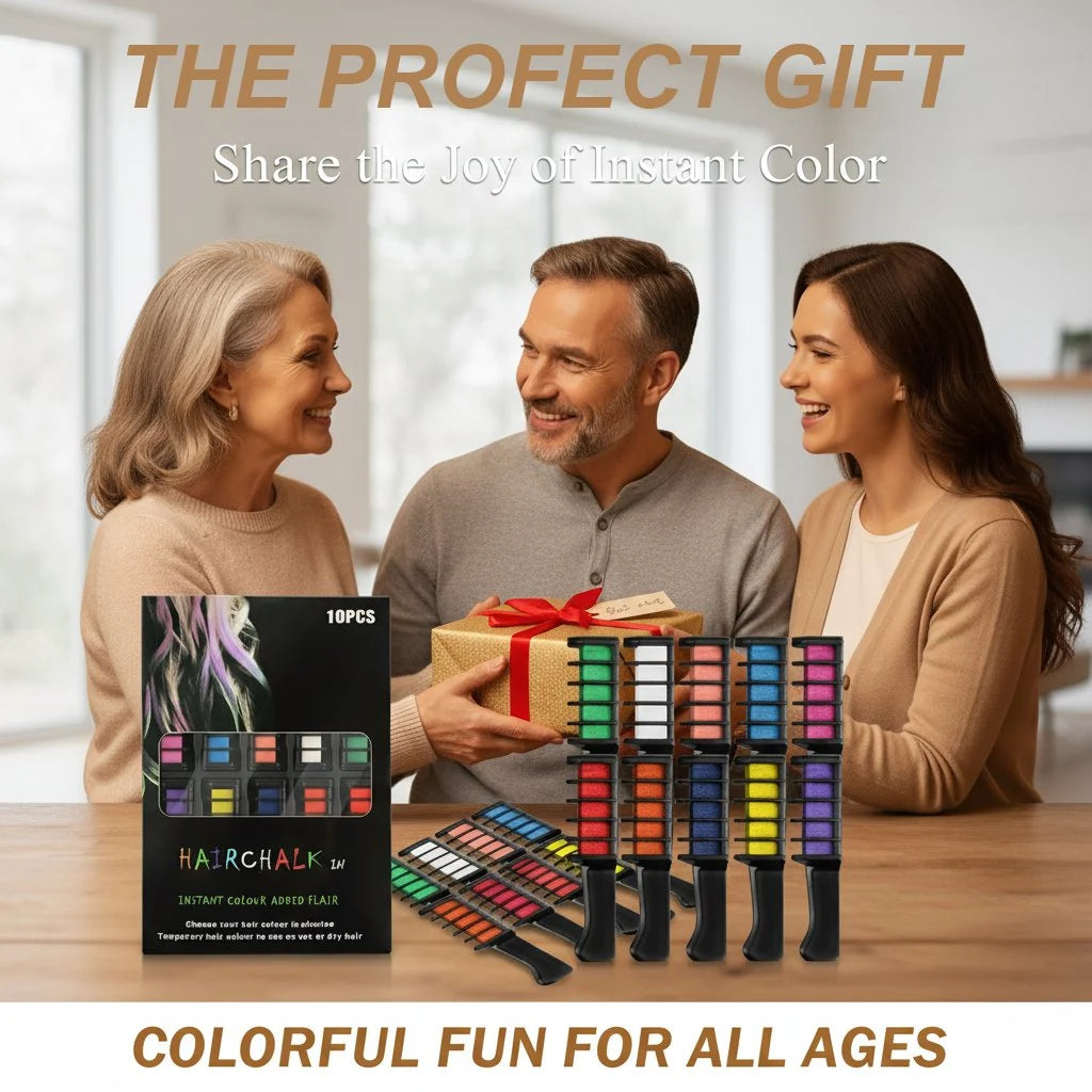 Hands-On Pre Festive Fun Hair Chalk Combs for Creative Play
