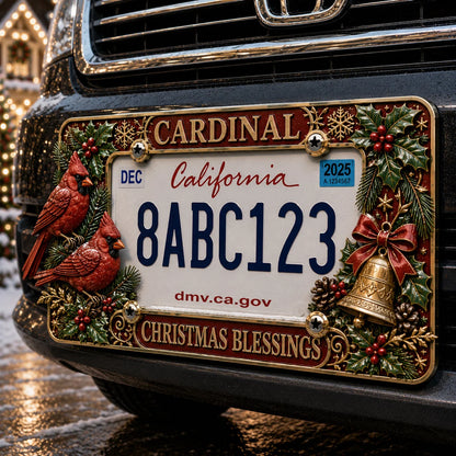 Purpose-Built License Plate Frame – Festive Style for Every