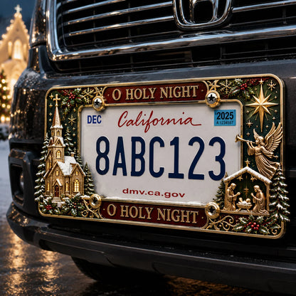 Purpose-Built License Plate Frame – Festive Style for Every
