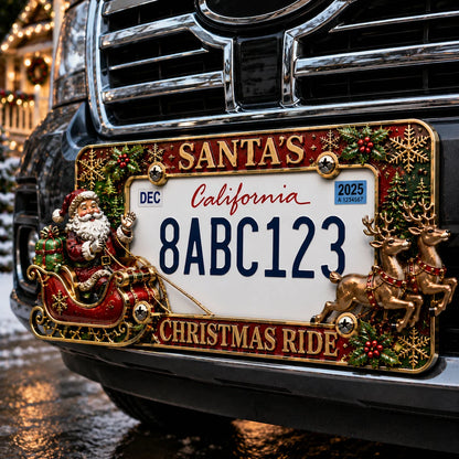 Purpose-Built License Plate Frame – Festive Style for Every