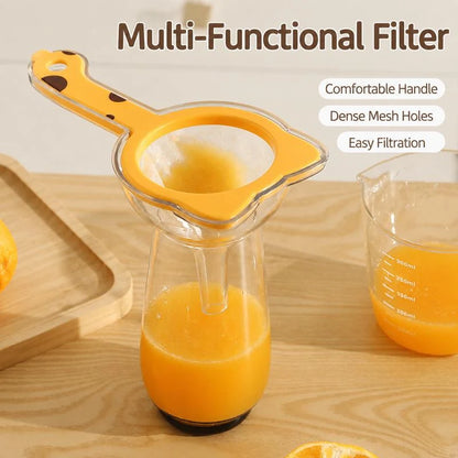 Hands-On Fine Mesh Strainer for Coffee, Tea & Flour（1 Filter Kit + 3