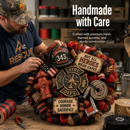 Purpose-Built Honor the Brave – Handcrafted Firefighter Tribute