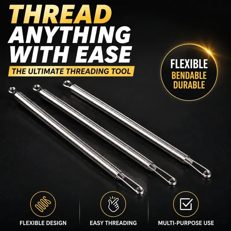 Distinctive Flexible Drawstring Threader Tool – 2PCS Stainless Steel