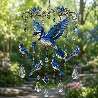 Outdoor-Ready Hummingbird Wind Chime for Garden Display