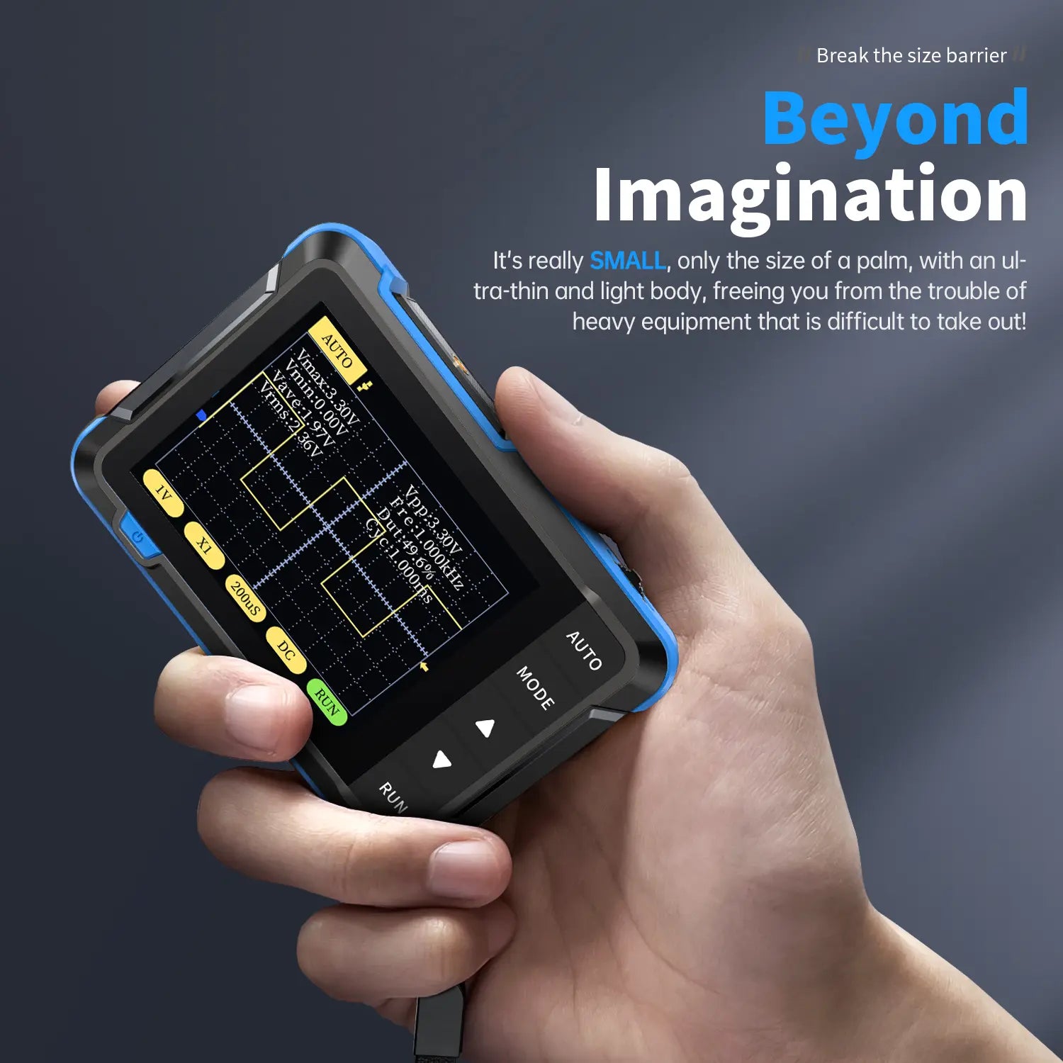 Vehicle-Ready Pocket Digital Oscilloscope – Portable Signal Tester