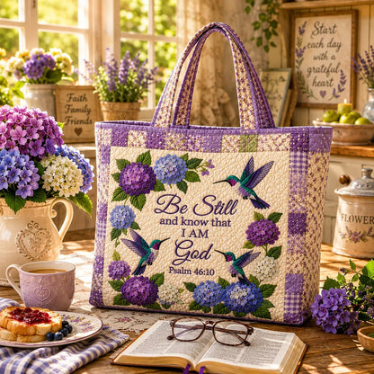 Space-Saving Hydrangea Hummingbird Faith Bag for Organized Storage