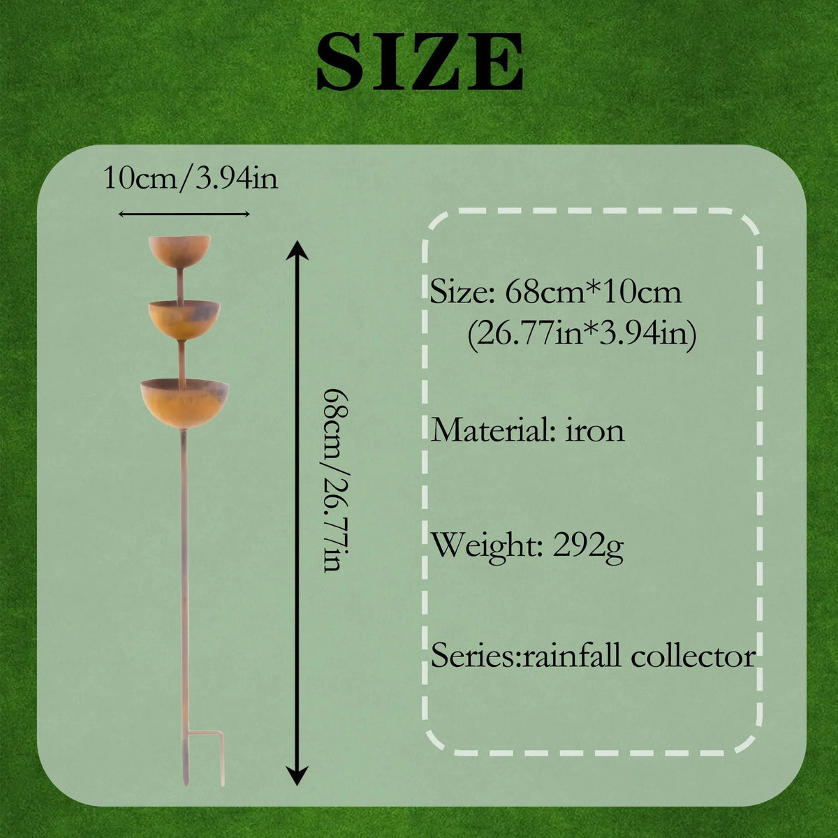 Outdoor-Ready Flower Garden Stake for Garden Display