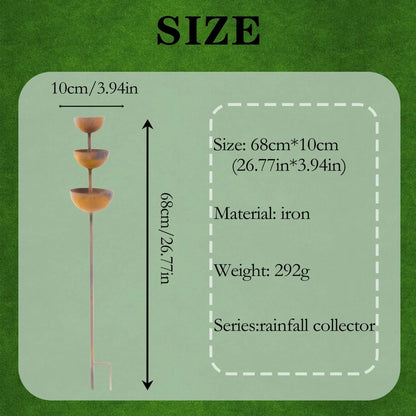 Outdoor-Ready Flower Garden Stake for Garden Display