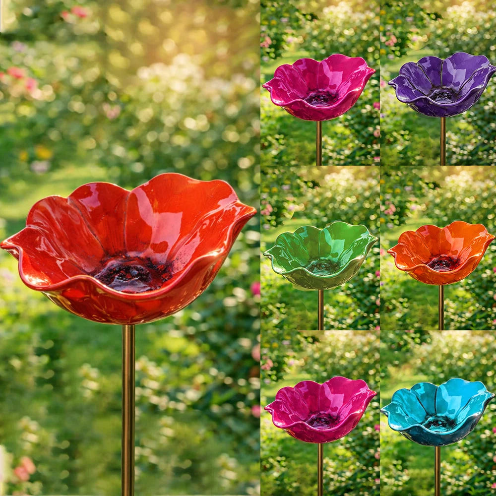 Outdoor-Ready Flower Garden Stake for Garden Display