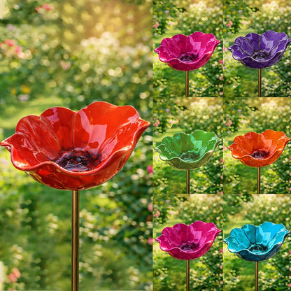 Outdoor-Ready Flower Garden Stake for Garden Display