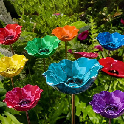 Outdoor-Ready Flower Garden Stake for Garden Display