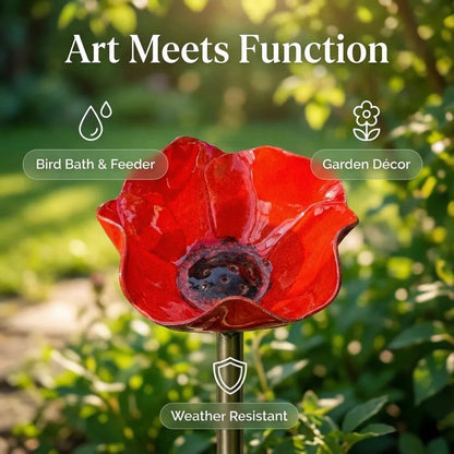 Outdoor-Ready Flower Garden Stake for Garden Display
