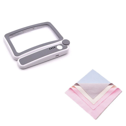 Illuminated 4X Foldable Reading Magnifier