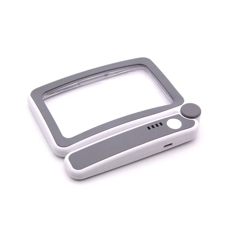 Illuminated 4X Foldable Reading Magnifier