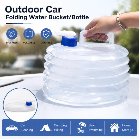 Vehicle-Ready Foldable outdoor vehicle water container for Garage Use