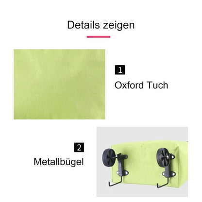 Space-Saving Foldable 2-in-1 Shopping Bag for Organized Storage