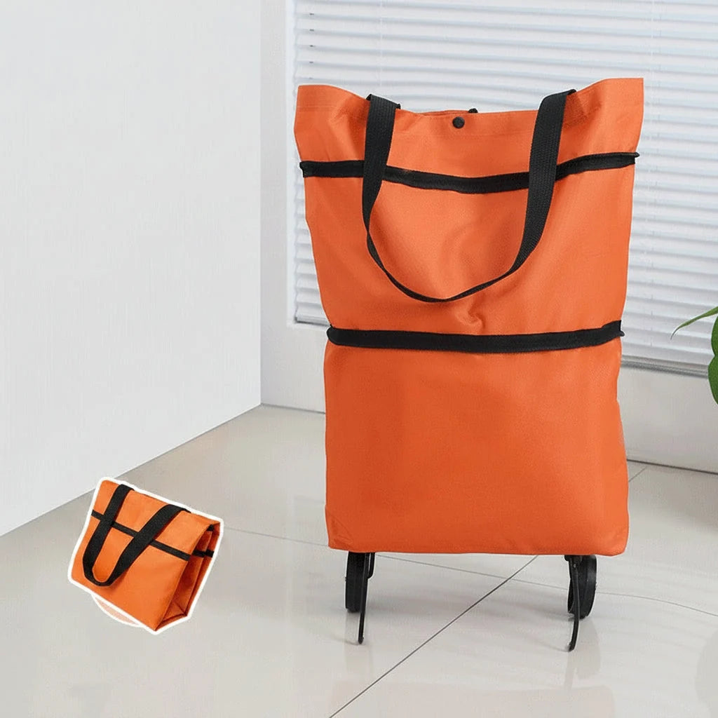 Vehicle-Ready Foldable Grocery Cart Bag – The Rolling Shopping Bag