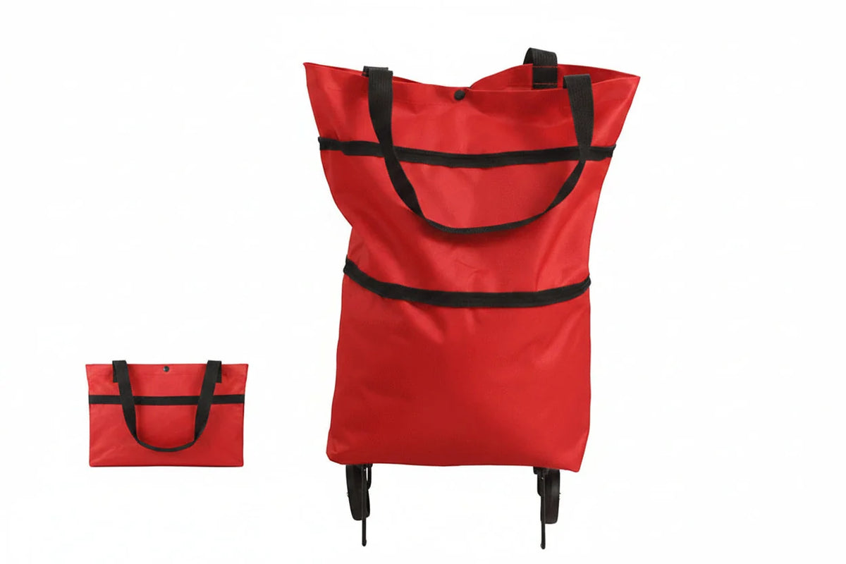 Vehicle-Ready Foldable Grocery Cart Bag – The Rolling Shopping Bag