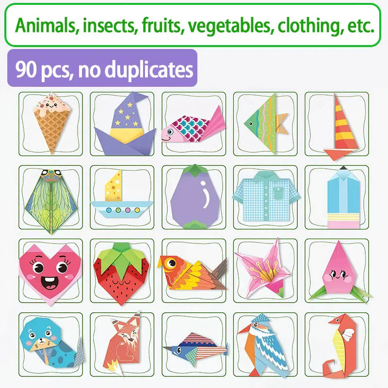 Purpose-Built Fold & Creat 3-Level Kids’ Origami Activity Book