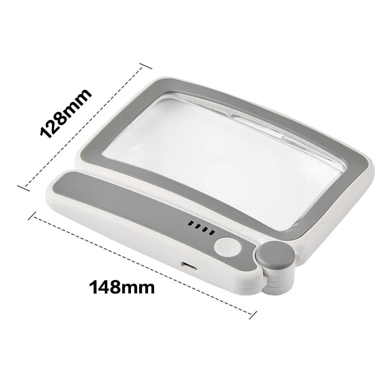 Rechargeable Folding LED Magnifier for Reading