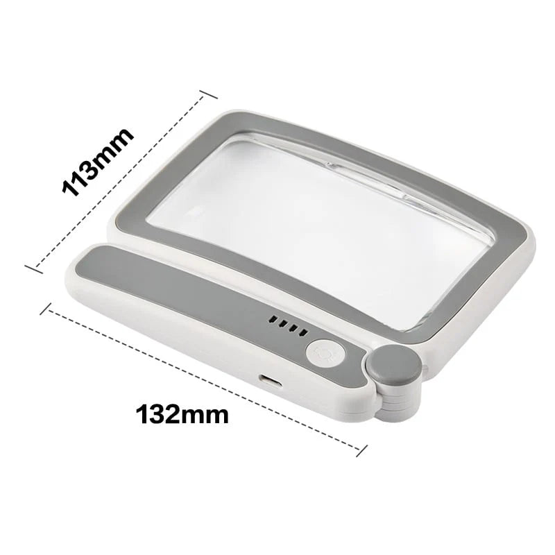 Rechargeable Folding LED Magnifier for Reading