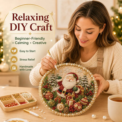 Pearl-Accent Wreath Craft Kit with Four-Season Holiday Designs
