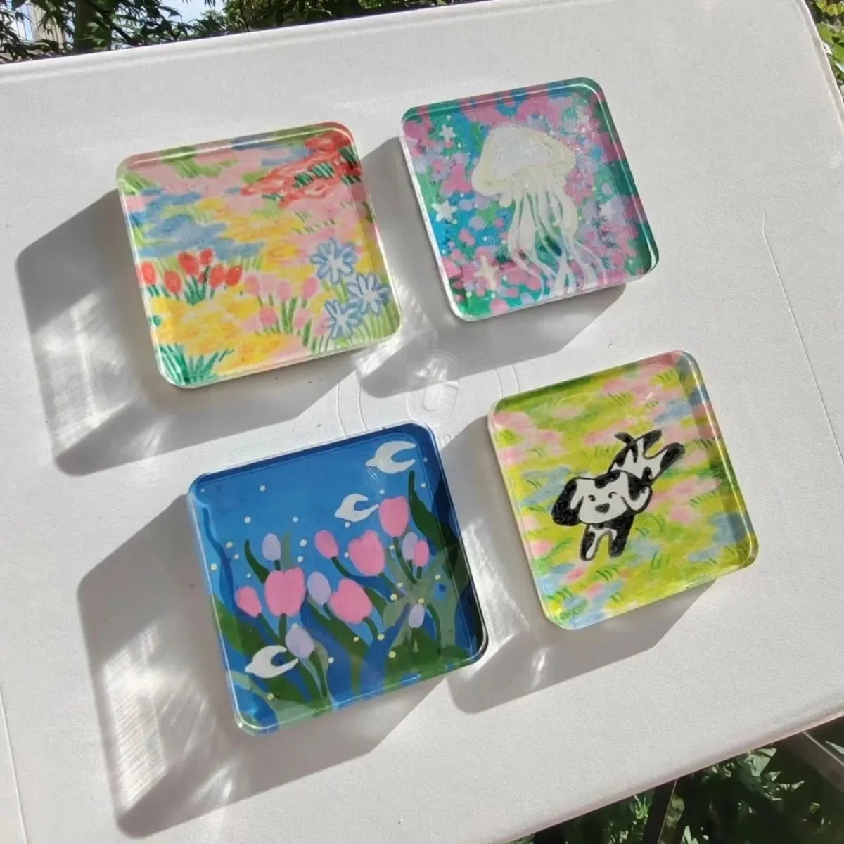 Task-Ready 10 Pack 2"x2" Clear Acrylic – Photo Frames for Home Upkeep