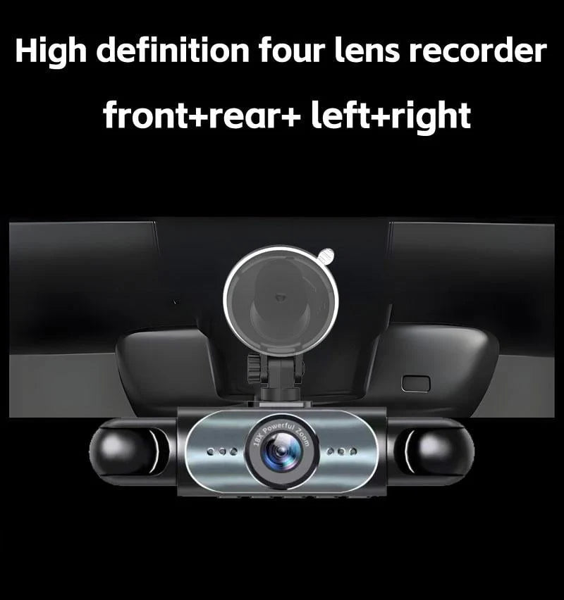 Vehicle-Ready Full View Car Dashcam System for Garage Use