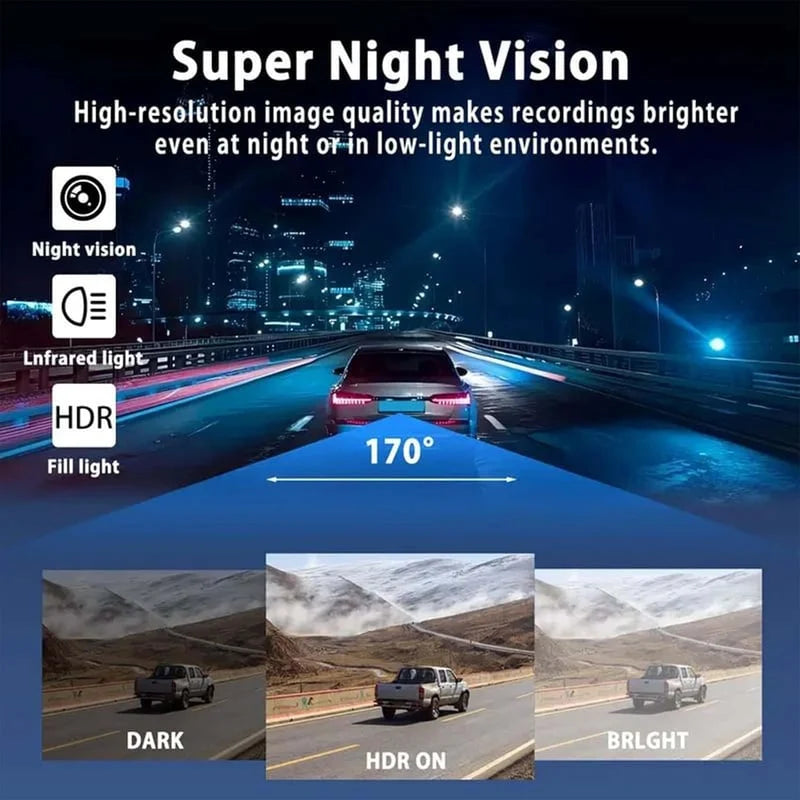 Vehicle-Ready Full View Car Dashcam System for Garage Use