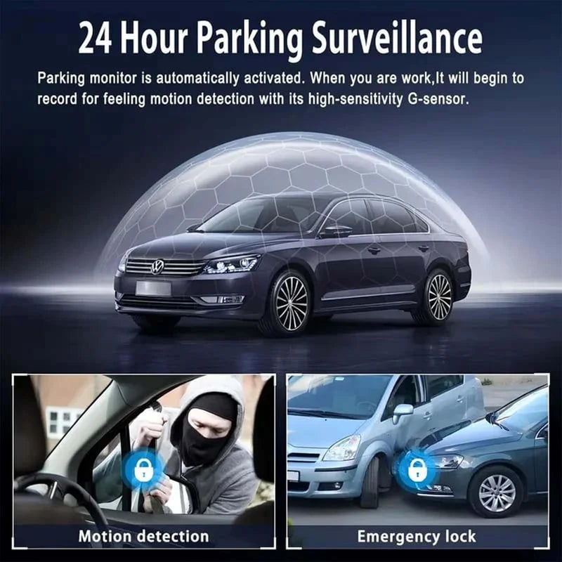 Vehicle-Ready Full View Car Dashcam System for Garage Use