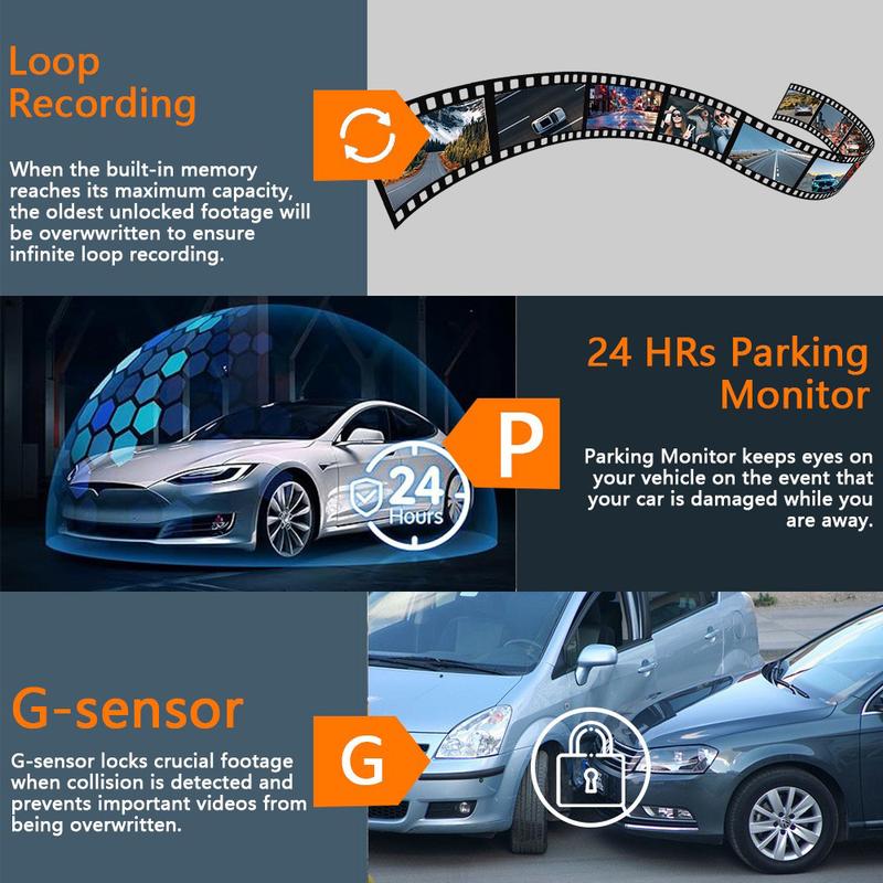 Vehicle-Ready Full View Car Dashcam System for Garage Use