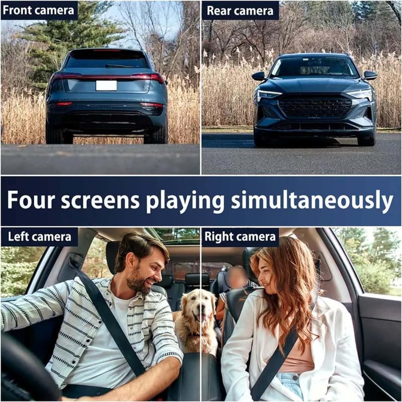 Vehicle-Ready Full View Car Dashcam System for Garage Use