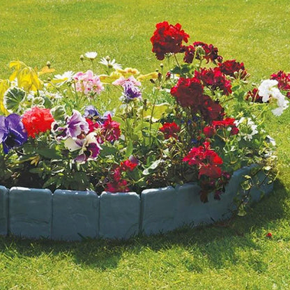 Outdoor-Ready Faux Stone Garden Edging Border for Garden Display