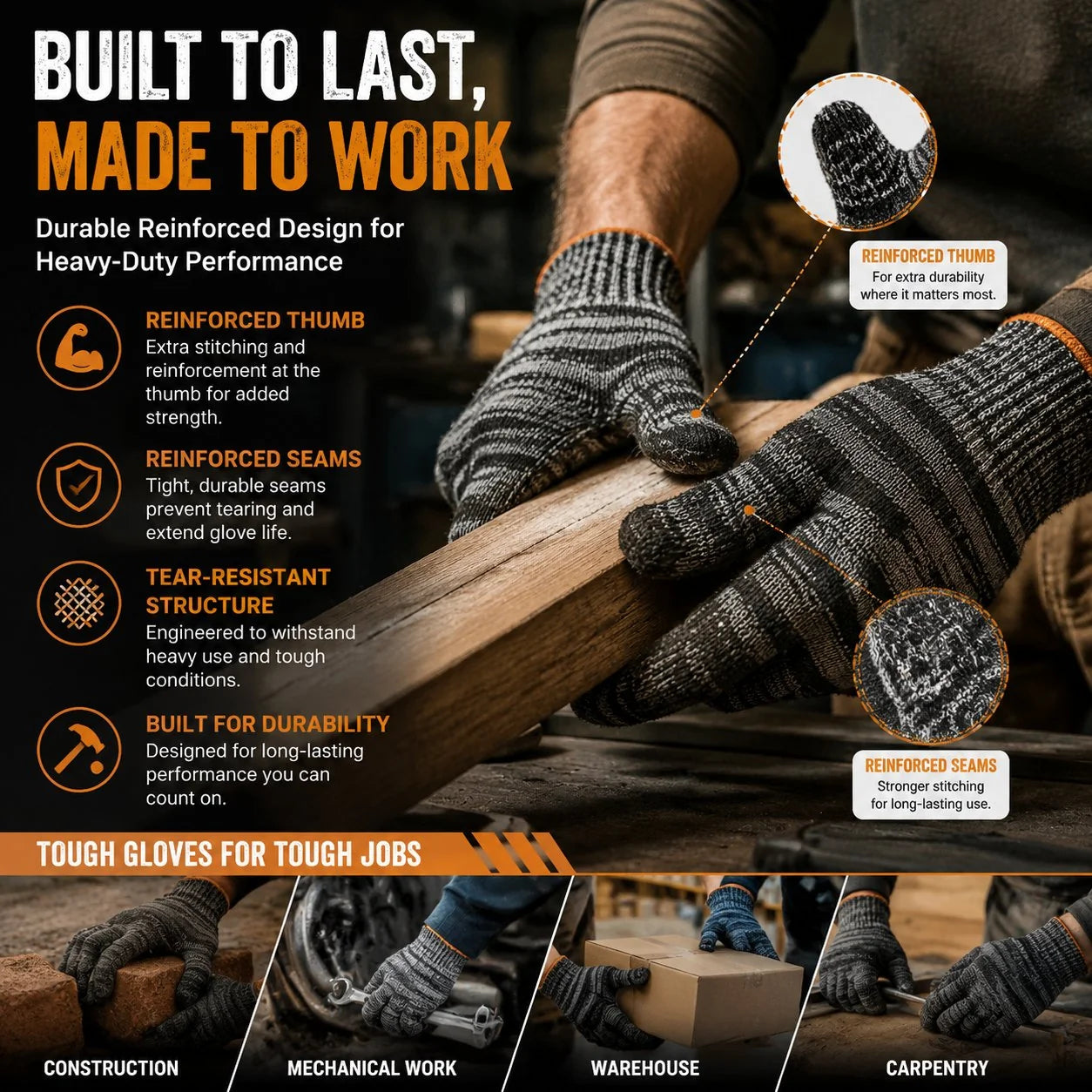 Outdoor Gardening Gloves for Men & Women– Breathable Stretch Work