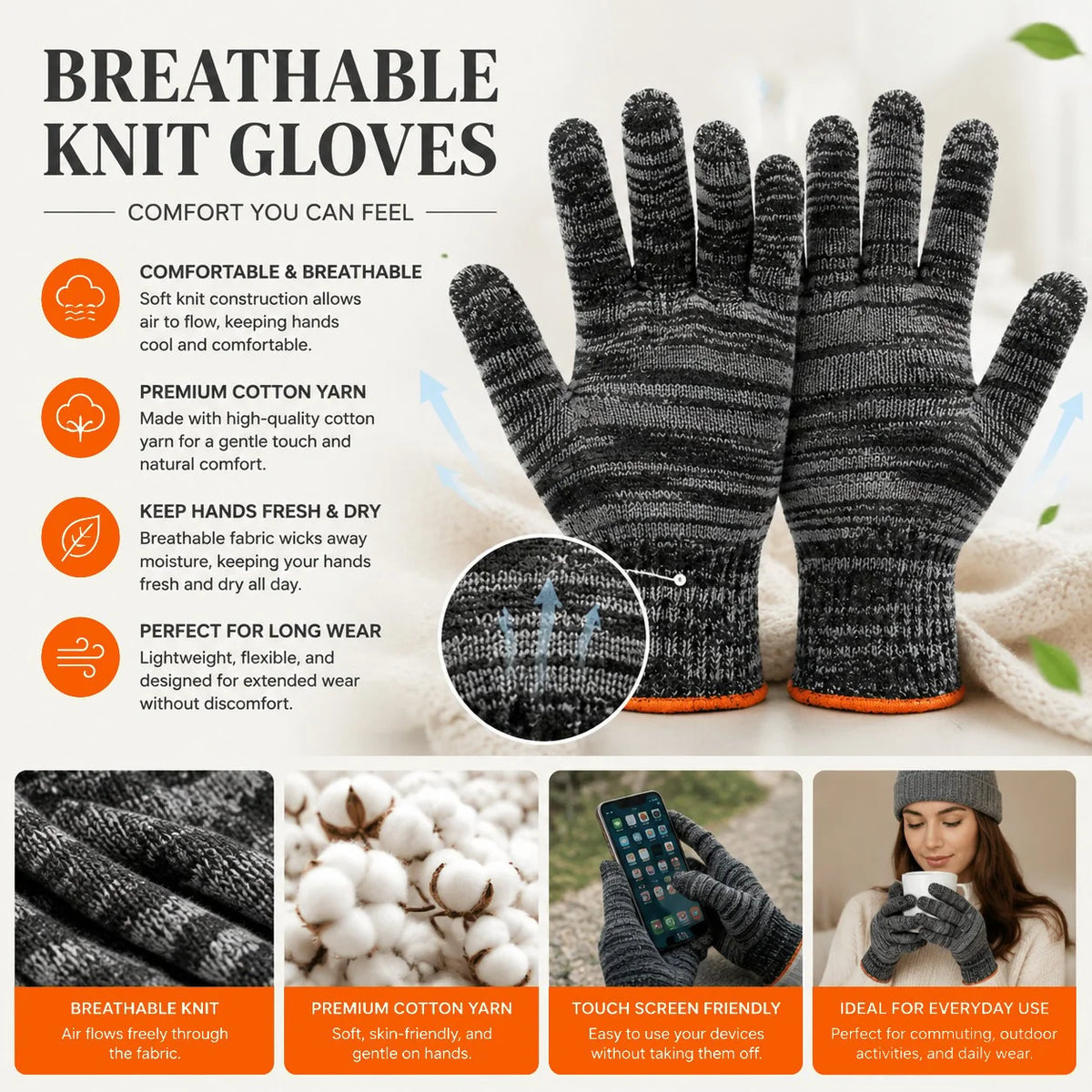 Outdoor Gardening Gloves for Men & Women– Breathable Stretch Work