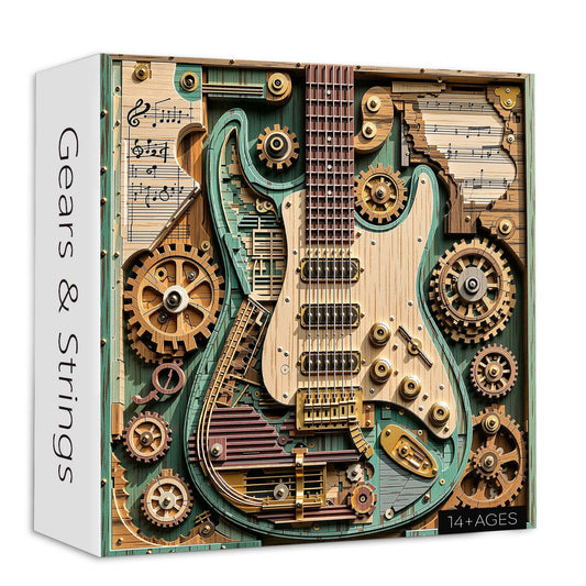 Hands-On Gears & Strings Jigsaw Puzzle 1000 Piece for Creative Play