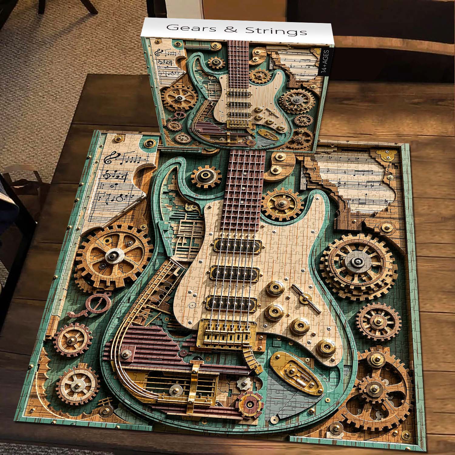 Hands-On Gears & Strings Jigsaw Puzzle 1000 Piece for Creative Play